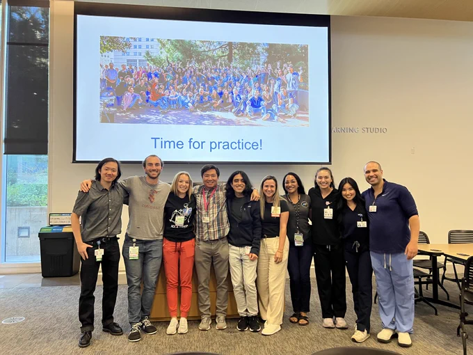 UCLA Health physicians and senior medical student trainers