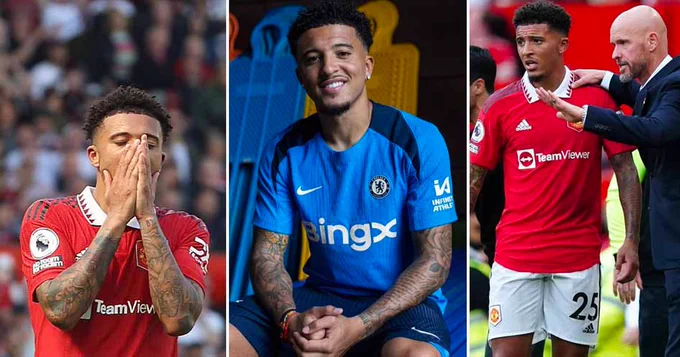 Jadon Sancho at Manchester United and Chelsea