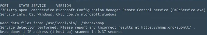 Open TCP port 2701 of Remote Control in MECM/SCCM deployments