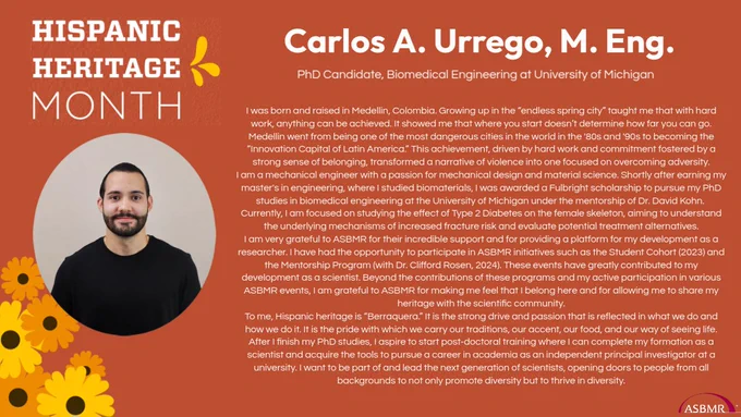 Hispanic Heritage Month: Carlos Urrego (English version)
