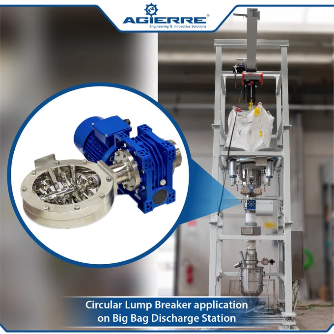Circular Lump Breaker application on Big Bag Discharge Station