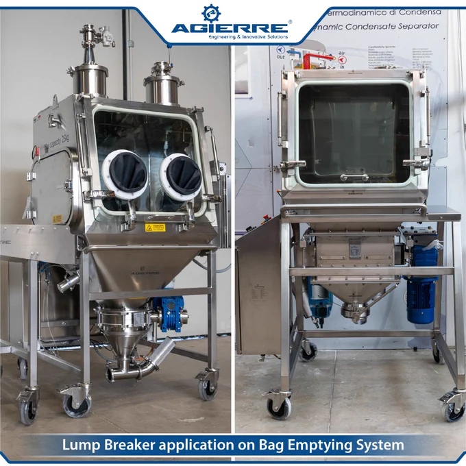 Lump Breaker application on Bag Emptying System
