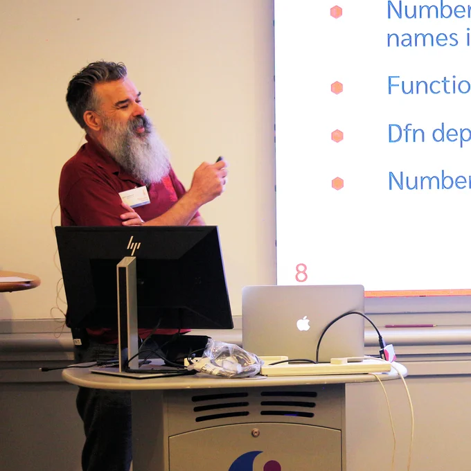 John Daintree presenting at Dyalog '24