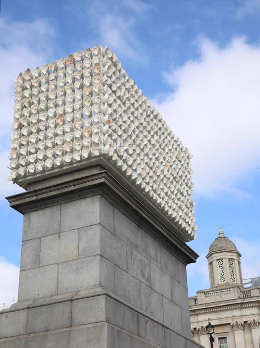 The Fourth Plinth in Trafalgar Square. 