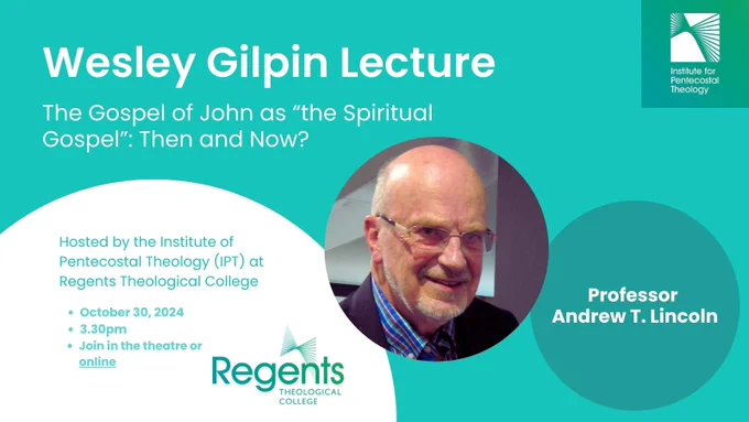 Wesley Gilpin Lecture by Andrew Lincoln on October 30, 2024