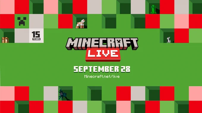 Minecraft LIVE is happening on September 28!