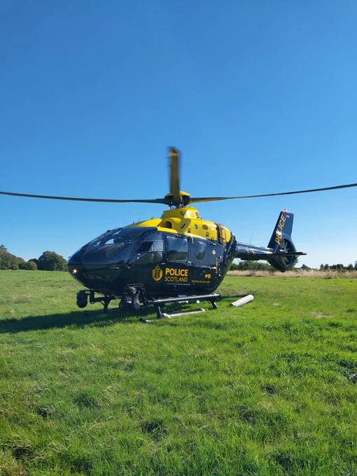 Full colour image of the Police Scotland Helicopter