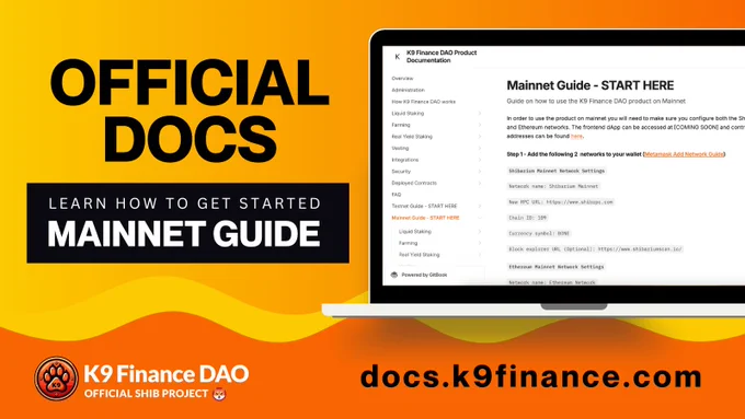 Official Docs for K9 Finance