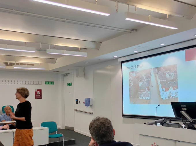 Eugenia Cacciatori talking about insurance against natural disasters 
