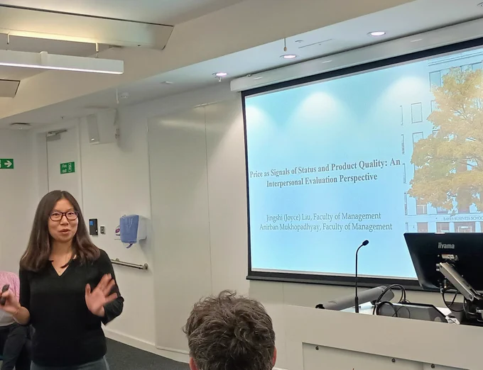 Joyce Liu talking about perceptions of product quality 