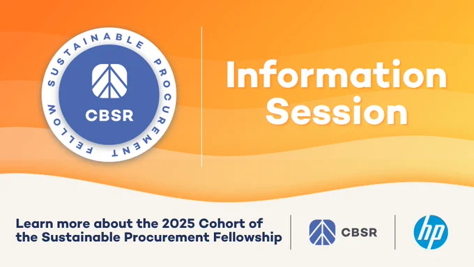 Learn more about CBSR's 2025 Cohort of the Sustainable Procurement Fellowship