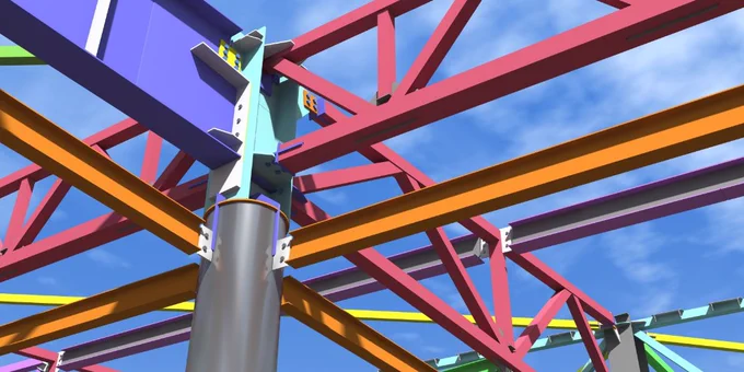 BIM model of a metal structure