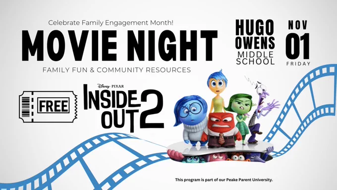 movie night with Inside out characters