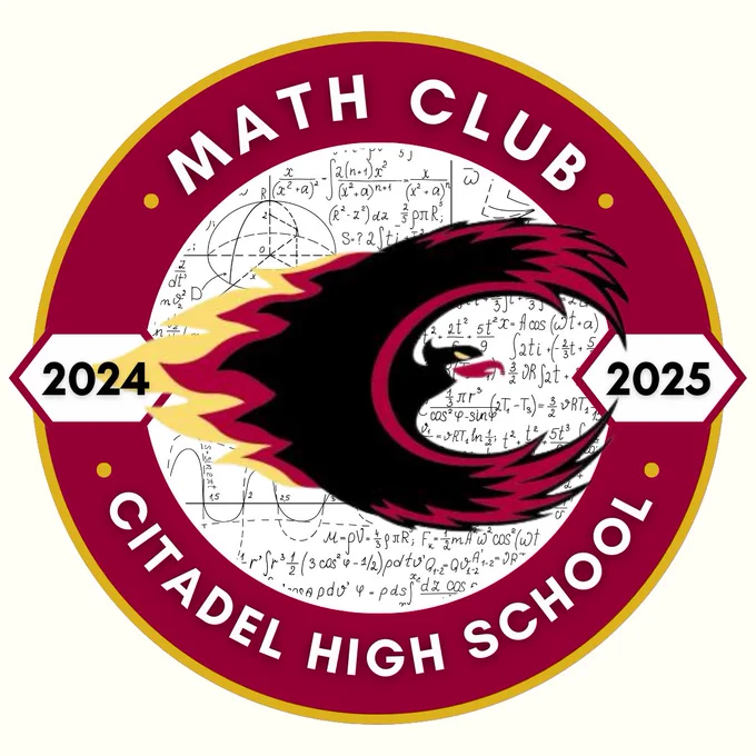 Citadel High School Math Club logo.