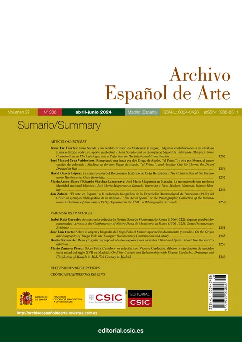 Archivo Español de Arte, vol. 97 núm. 386 (2024)