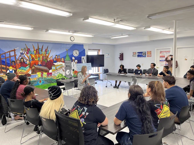 Lori joins students and instructors at Community Teamwork, Inc.’s YouthBuild program in Lowell to discuss how the skills and certifications they’re earning will set them up for success in good-paying jobs in construction and the culinary arts.