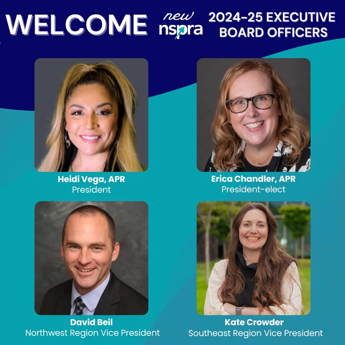 Heidi Vega, APR, Erica Chandler, APR, David Beil and Kate Crowder