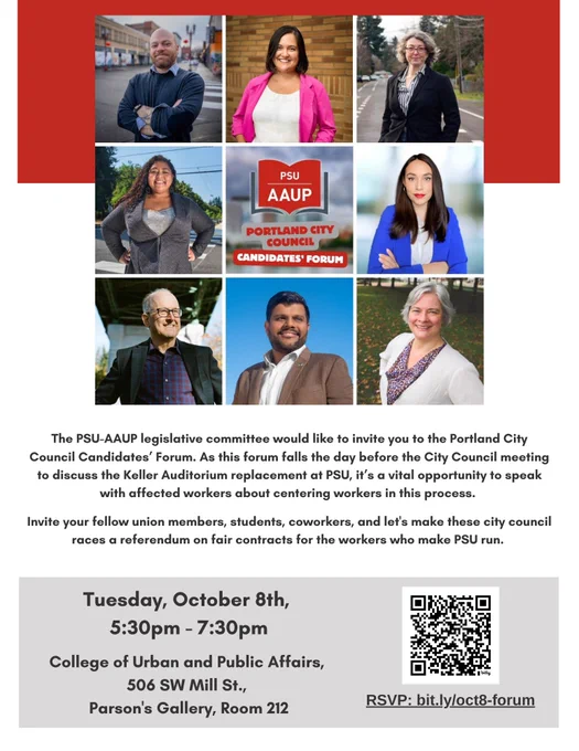Candidate Forum Flyer with QR Code