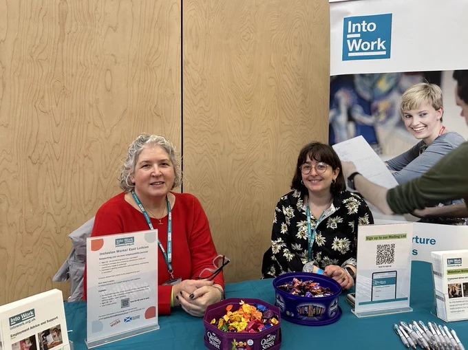 Two of our Employment Advisers at the DYW Roadshow.