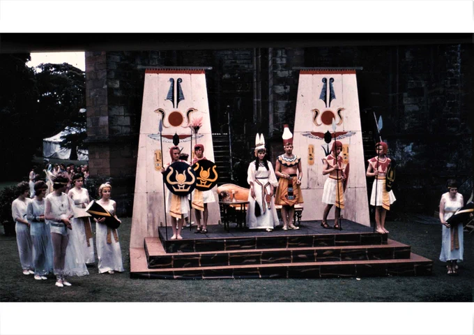 Scene from the Furness Mystery plays: In the court of Pharoah