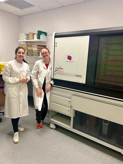 Our Lab Technicians @ghazal__latifi, #Hannah Morgan are very Excited about the new equipment and look forward to working with Big projects scanning.