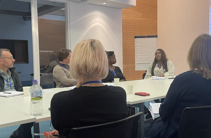 Victoria speaking at the breakout session