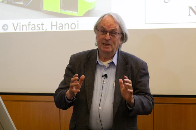Dr. Stan Whittingham giving presentation