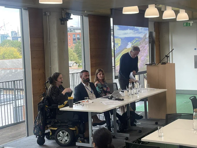 Panellists discussing innovation