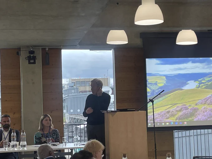 Photo of David closing the session