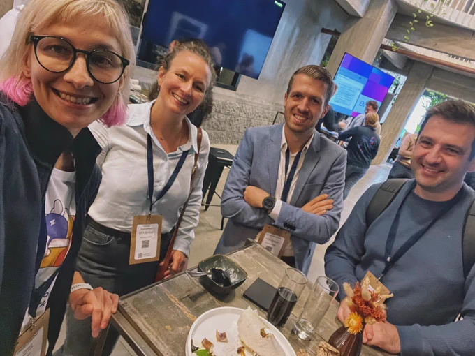 It was wonderful to catch up with familiar faces like our friend Stepan Fedortsiv from SaaSJet, and meet new ones  Louis Hendrikx and Aurelie Raymaekers from ACA Group.