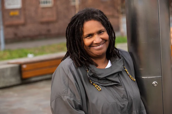 Older woman smiling