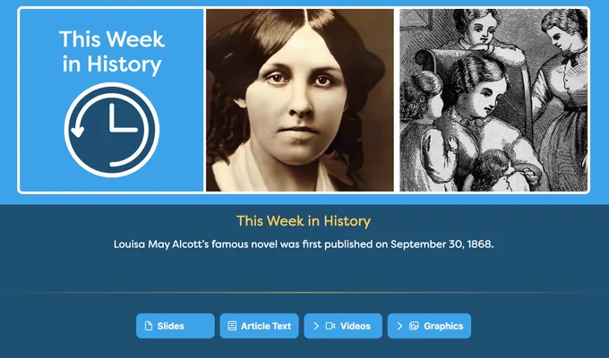 This Week in History; Historical image of a woman