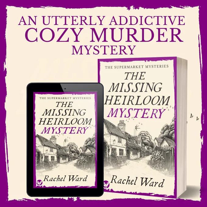 The ebook cover and paperbook cover for The Missing Heirloom Mystery by Rachel Ward.