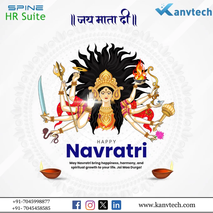 Celebrating Navratri Durga Pooja with Kanvtech.
