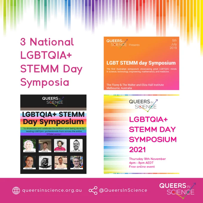 3 National LGBTQIA  STEMM Day Symposia