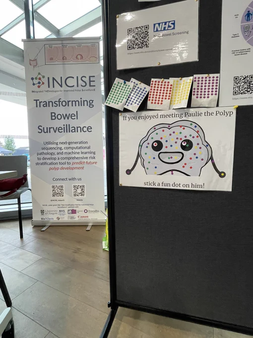 Paulie the Polyp is looking happy with how many times he was visited today!
