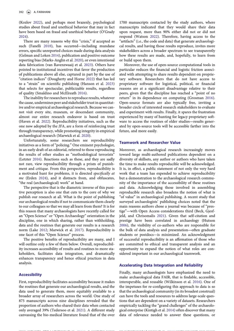 Screenshot of journal article page