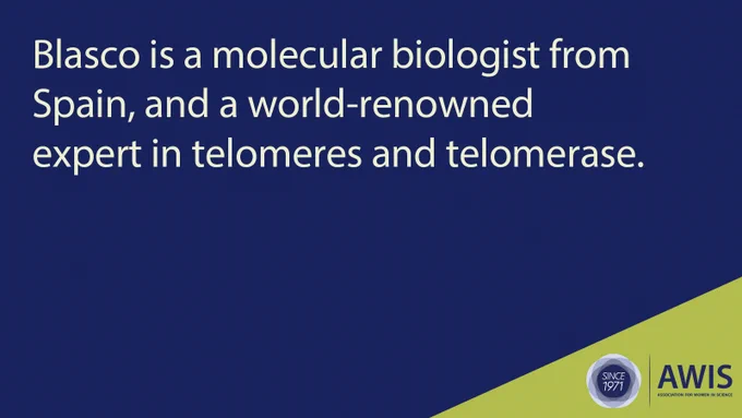 Blasco is a molecular biologist from Spain, and a world-renowned expert in telomeres and telomerase. 