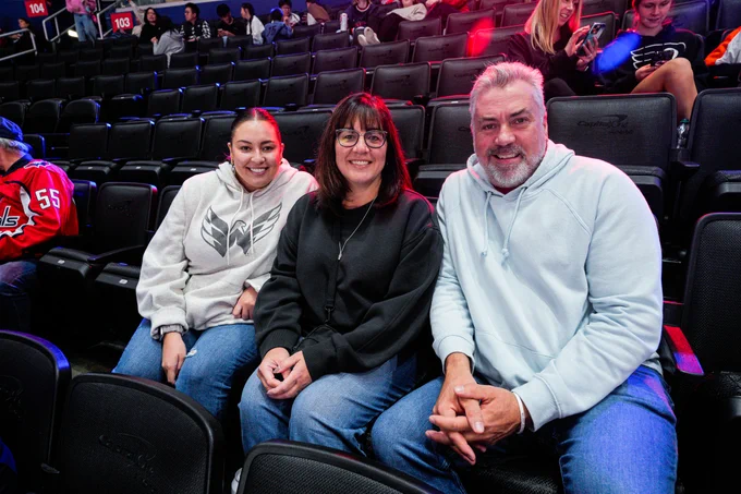 Terik Parascak's family poses for a photo.