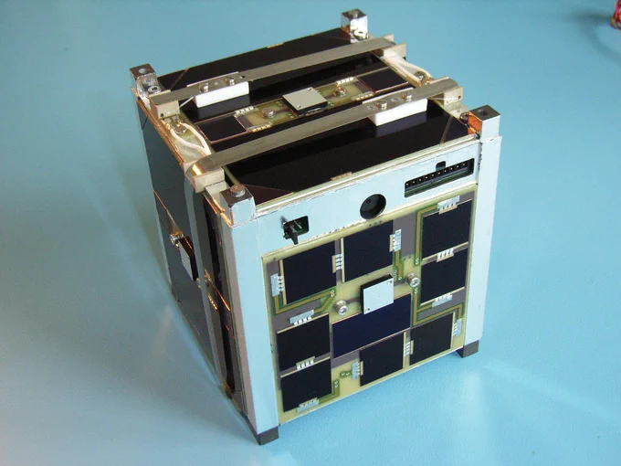 BEESAT Flight Model in laboratory before launch