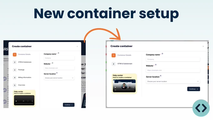 TAGGRS new container setup