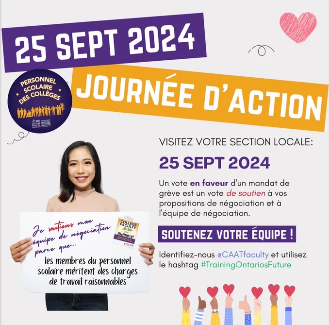 Promotional poster for day of action Sept 25