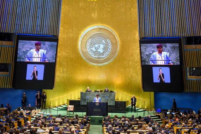 On 23 September, the world🌍 celebrates the International Day of Sign Languages!

At the 🇺🇳UN, International Sign interpretation was provided at the #SummitOfTheFuture through the hard work of sign interpreters generously funded by 🇩🇪 Germany & supported by our dedicated staff 📸