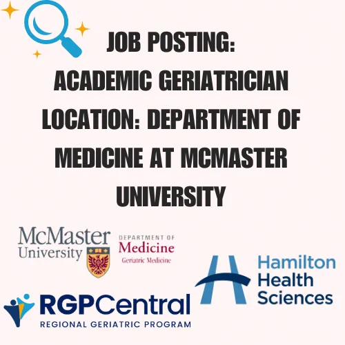 Please see job opportunity for academic #geriatrician position with @MacDeptMed @McMasterU Division of Geriatric Medicine. Share with physicians in your network 🤝
📎 https://tinyurl.com/5cpw5vyu
