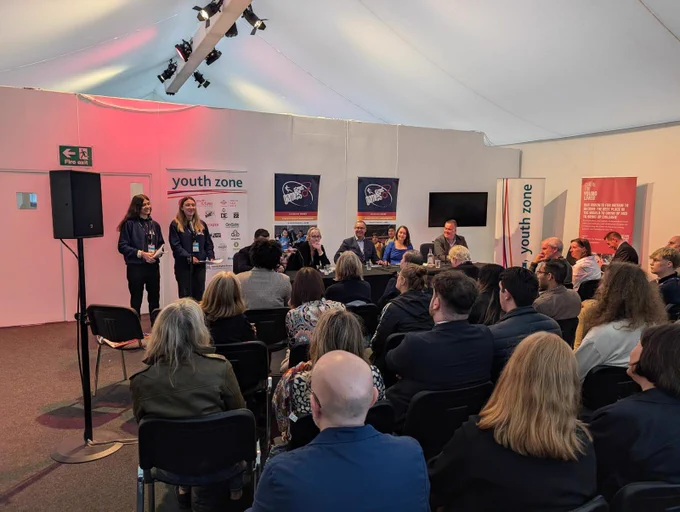 Stephanie Peacock MP speaking at Street Games’ panel in her capacity as Minister for Youth