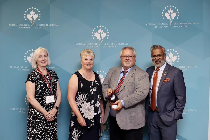 Left to right: Kate Wood, Dr. Maureen Topps, Dr. Timothy J. Wood, Dr. Viren Naik