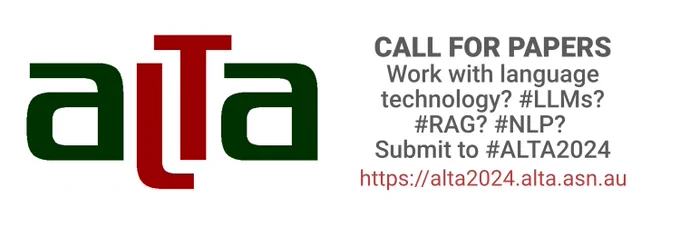 #ALTA2024 Call for Papers 