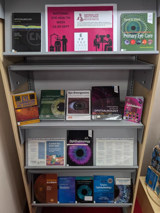 Ophthalmology book display at CDH