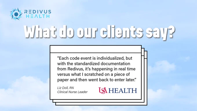 Client quote about Redivus Health software