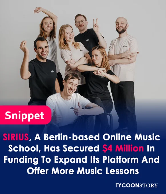 SIRIUS Music School Startup Raises $4M! 